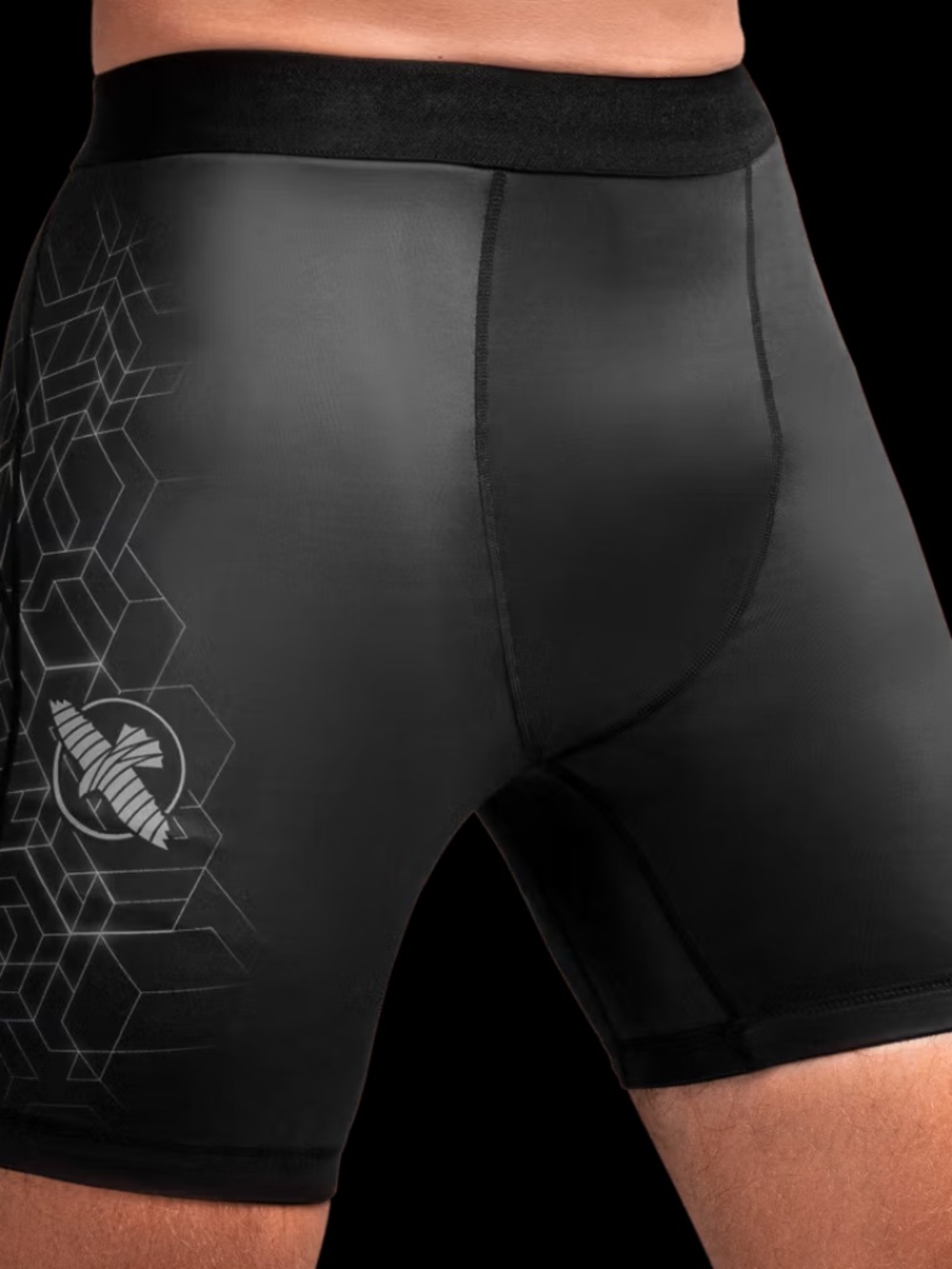 HAYABUSA MMA GEO VALE TUDO SHORTS - BLACK